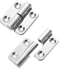 Slip Joint 1.5" Stainless Steel Lift-Off Hinges, Detachable & Removable, Left & 