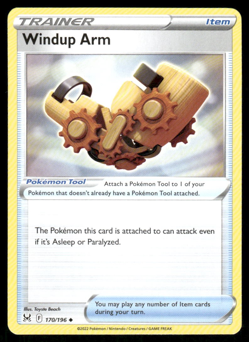 Windup Arm SWSH11: Lost Origin [170/196] Uncommon NM Pokemon