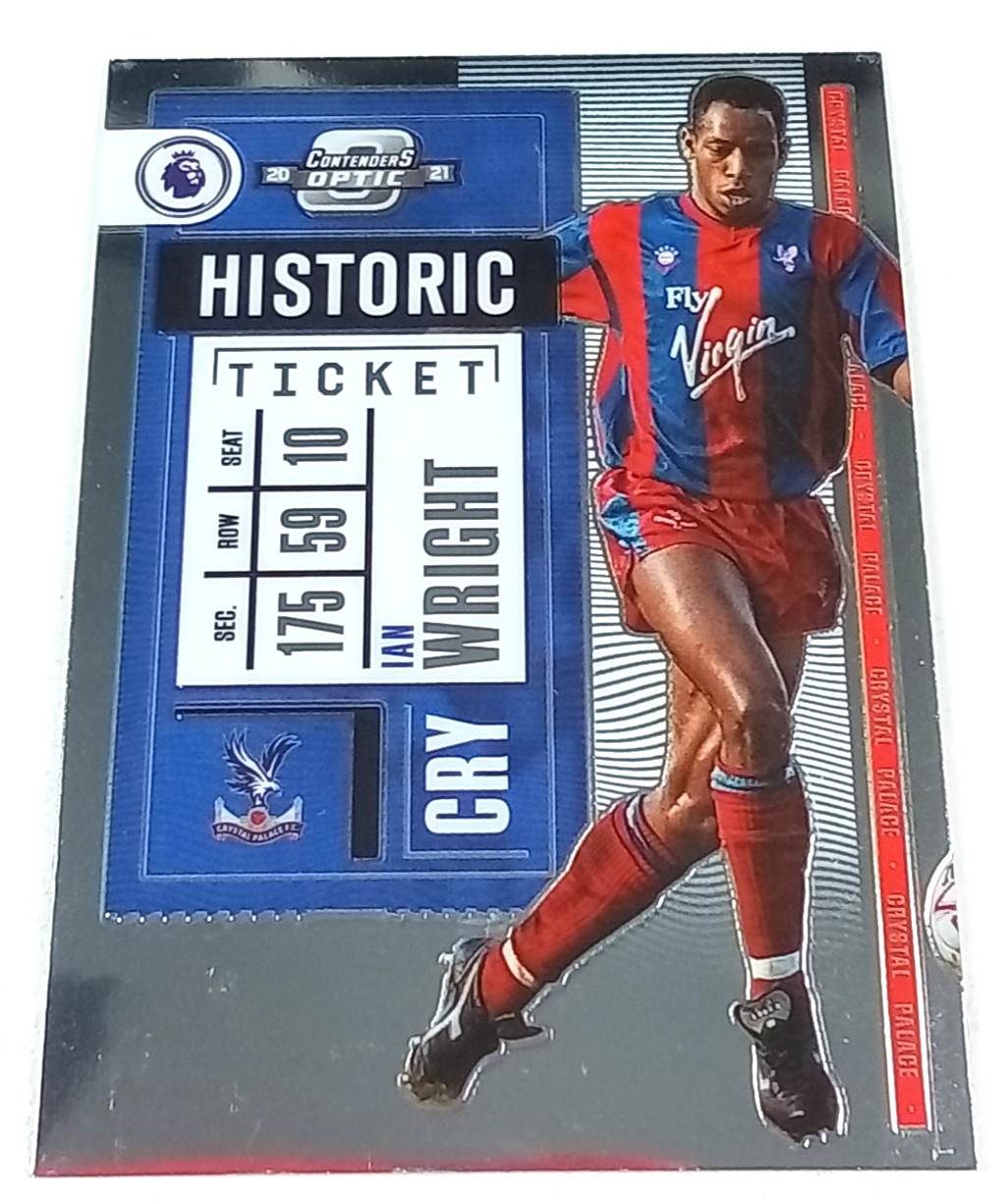Ian Wright #3 Holo Historic Ticket Optic Contenders Card 2021