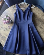 DKNY Women's Knee Length Navy Dress