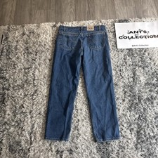 Vintage 90  s Levi  s 540 Relaxed Fit Brown Tab Blue Denim Jeans Men  s Size 40x32