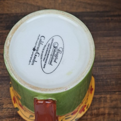 Tiny Paint Chip 2 Certified International California Garden Coffee Cup Mug - Picture 18 of 20