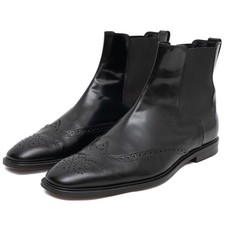 *No Tariff* TOD’S Patent Leather Brogue Chelsea Boots