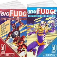 Big Fudge 50 Comic Book Bags and Boards - Protector Sleeves for 50x, Clear 