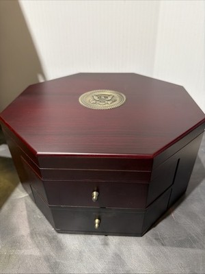 World Reserve Exchange Wooden Octagon Display Box With 56 Slots State Quarters