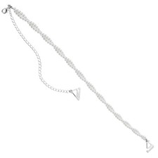 Dual-Layer Pearls Decorative Bra Straps Neck Hanging Adjustable Removable Fancy