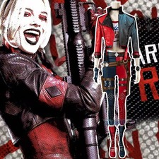 The Suicide Squad Harley Quinn Cosplay Costume Halloween Outfit Uniform shoes
