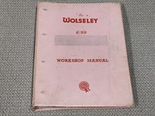 Wolseley 6/99 Six-Ninety-Nine Original Workshop Manual