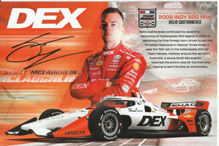 2026 SCOTT McLAUGHLIN signed PENSKE 60 INDY CAR INDIANAPOLIS 500 HERO PHOTO CARD