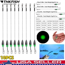 10pcs/lot Carolina Rigs Set For Bass Fishing Carolina Rig Kit Fishing Tackle US
