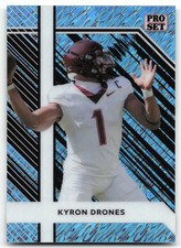 Kyron Drones 2024 Leaf Collective Pro Set Shimmer Light Blue #/20 Virginia Tech