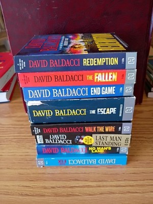 David Baldacci Audiobook CD Lot of 8   Memory Man, Amos Decker & More