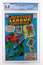 Justice League of America #22 - DC Comics 1963 CGC 5.5 Story continued from JLA 