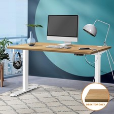Oikiture Standing Desk Board Adjustable Computer Table Sit Stand Desk Top OAK — image 11