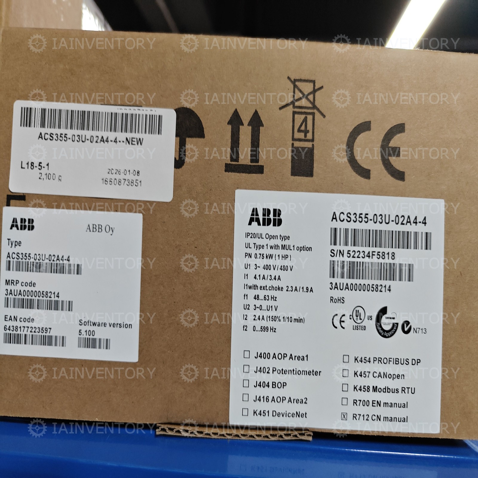 New ABB ACS355-03U-02A4-4 Fast Shipping with 1-year Warranty