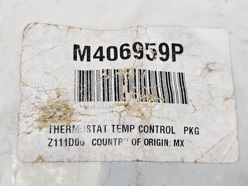 ALLIANCE P/N: M406959P THERMOSTAT TEMPERATURE CONTROL PKG G1-1065-000, M406959#2 - Picture 3 of 8