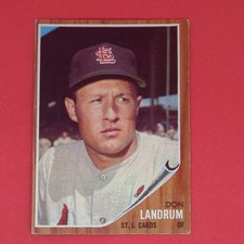 1962 Topps - #323 Don Landrum St. Louis Cardinals OF