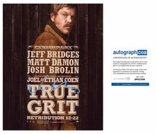 Matt Damon Signed True Grit AUTOGRAPH Signed 10x8” ACOA *PROOF*