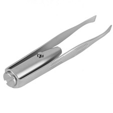 LED Light Steel Eyebrow Hair Removal Tweezer Remover Creative Makeup Hand Tools