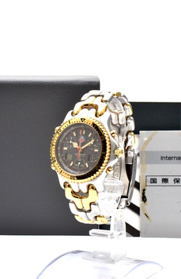 TAG Heuer S/el Senna model Quartz  CG1122-0 Two Tone Chronograph Gray Dial