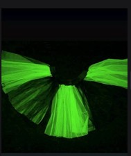 Plus Green black stripe Tutu Skirt Dance Cyber Halloween Girl Christmas Women