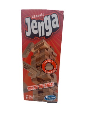 Hasbro Gaming Jenga Classic Game with Genuine Hardwood Blocks
