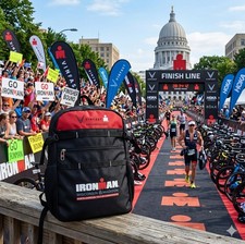 Ironman Triathlon 2023 Vinfast North America Series 20  in Black Red Backpack