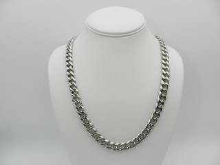 STEELTIME Collana Uomo Acciaio Inox Spessore Accento Stile Maglia Cubana Catena