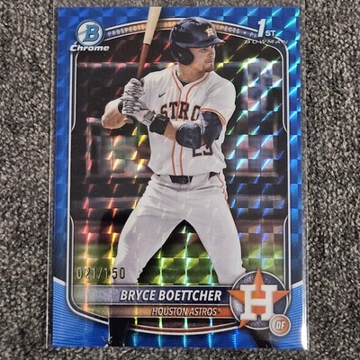 2025 Bowman Chrome #BCP-243 Bryce Boettcher Prospects Blue Geometric #/150
