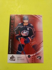 OWEN SILLINGER 2025/26 U.D SP GAME USED 272/399 #AR-OS BLUE JACKETS