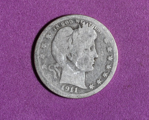 1911- Barber Quarter #P34880