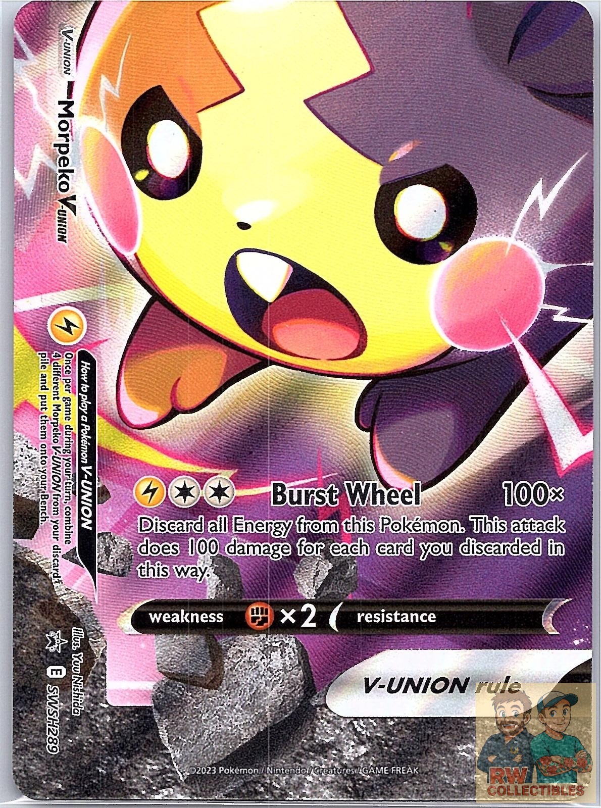Morpeko V-Union SWSH289 Holo Promo Sword & Shield Promo Pokemon Near Mint