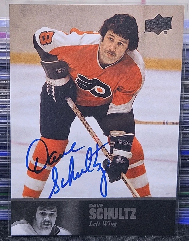 11-12 Ultimate Dave " The Hammer " Schultz Autographed 🚨🚨🚨 Philadelphia - Image 2 of 3