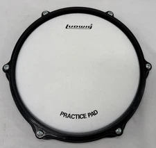 Ludwig Practice Pad 8" Quiet Drum Pad Only M5 Band Class Drummer Percussion EUC