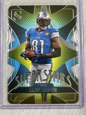 2025 Silhouette Calvin Johnson Super Stars Die Cut Insert SP Detroit Lions 🔥