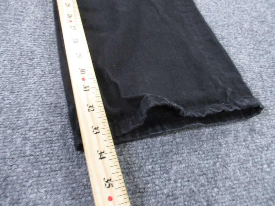 Pantalones de mezclilla Rock Revival para hombre 40 negros rectos motociclista Coty Alt estrás Y2K grunge Foto 4 de 4