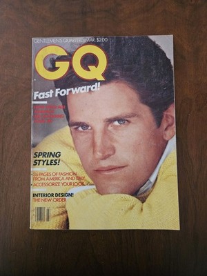 GQ Gentlemen's Quarterly March 1982 Fast-forward Issue, vintage magazine 