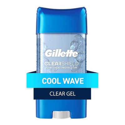 Gillette Clear Gel Antiperspirant Cool Wave 3.8 oz 72Hr Sweat Odor Protection