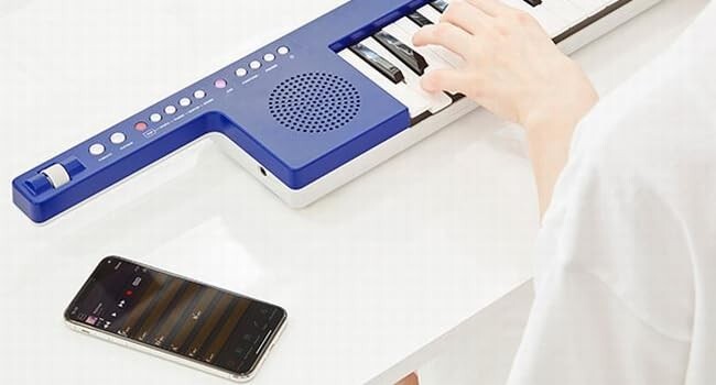 YAMAHA SHS-300BU SonoGenic Mini Keytar Blue 37Keys with Strap USB Free ...