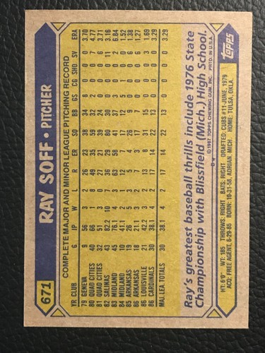 1987 Topps Baseball - Pick A Card -#601 - #792 - Picture 142 of 446