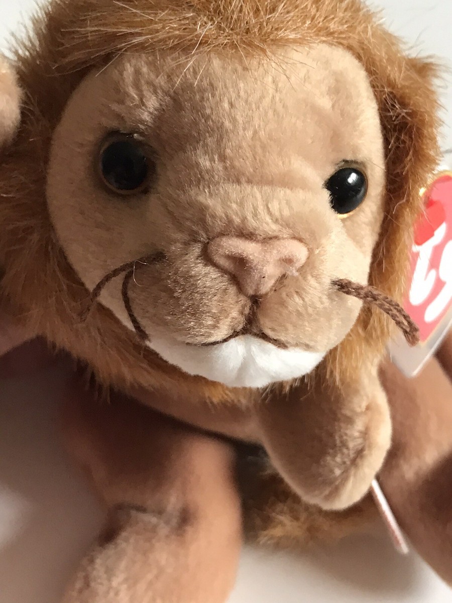 Roary The Lion Original Ty Beanie Babies February 20, 1996