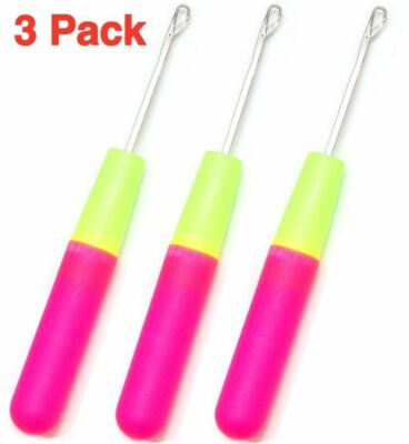 3 Pack 6 1/4  Latch Crochet Hook Needle for Hair/Micro Braid Needle, Dread Lock 