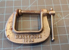 Vintage C-Clamp Malleable Iron 1" Made In USA ๐บ๐ธ - gwT