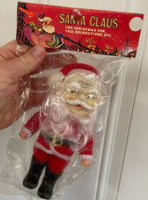 Vintage Christmas Santa Claus Figure For Christmas Fun NOS NIB Taiwan 1970's