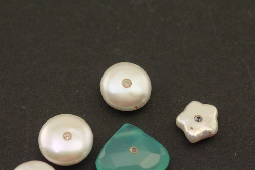Bisel de oro amarillo de 18 quilates Signity topacio paraiba conjunto de 2,5 mm paquete de piedras preciosas 10 piezas - Imagen 5 de 6