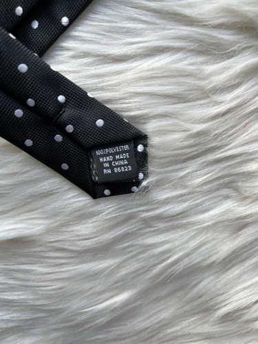 Elegant Black Polka Dot Tie by Colours - Alexander Julian - Picture 3 of 4