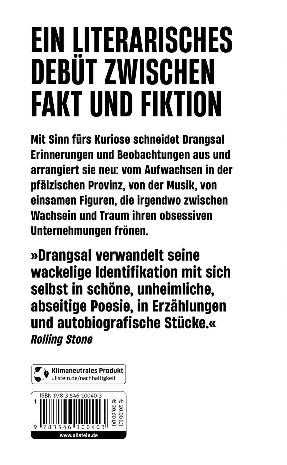 Thumbnail - Doch | Ein Literarisches Debüt Zwischen Fakt Und Fiktion | Drangsal |