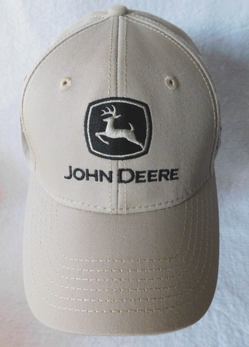 Gorra John Deere caqui con parche bordado negra ajustable  - Imagen 1 de 8