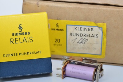 Vintage Relais mit Spule v. Siemens Typ T Bv 62002/0 10a / T rls 6 a, Relay, NOS