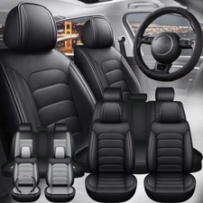For Ford Fusion Car Seat Cover Leather Front Rear Full Set 5-Seat Protectors Pad